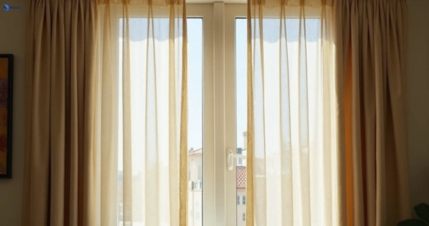 Dusty and dull curtains in sumner before steam cleaning